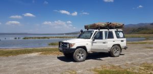 Landcruiser with Rooftop Tent